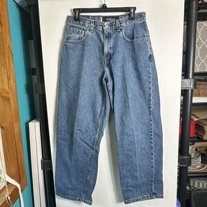 Vtg '94 Levis SilverTab Baggy Jeans USA Made Blue Denim Mens **W29 L30 Read* VGC